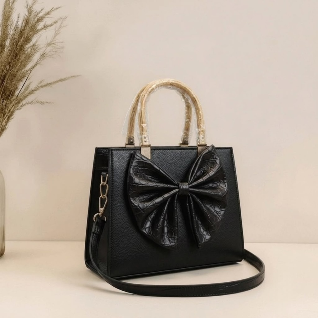 Bow Box Handbags (Black)